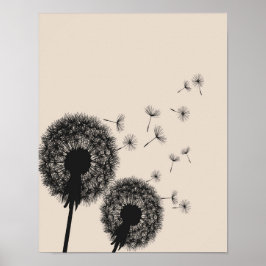 Poster Dandelion Poster, Dandelion Wall Art, Dandelion