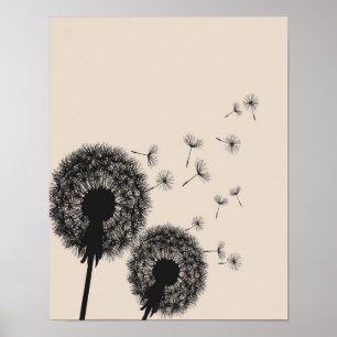Poster Dandelion Poster, Dandelion Wall Art, Dandelion