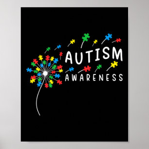 Poster Dandelion Quebra-cabeça Piece Legal Autismo Menina