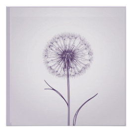 Pôster Dandelion Roxo
