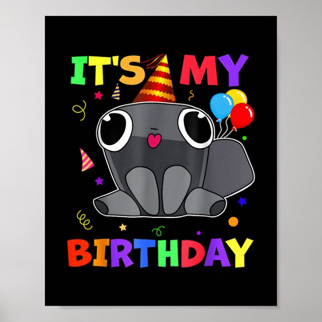 Poster Dandys Pebble Aniversário Mundo Para Crianças B (Frente)