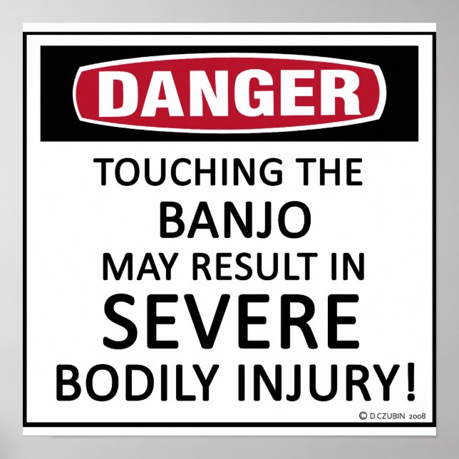 Poster Danger Banjo (Frente)