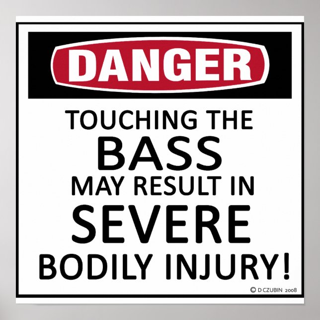 Poster Danger Bass (Frente)