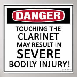 Poster Danger Clarinet