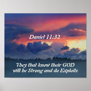 Pôster Daniel 11:32 Bíblia Verse