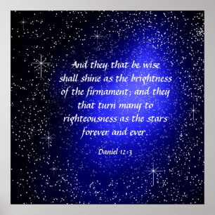 Poster Daniel 12:3 Canvas Print