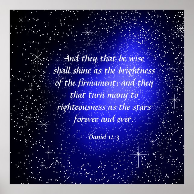 Poster Daniel 12:3 Canvas Print (Frente)