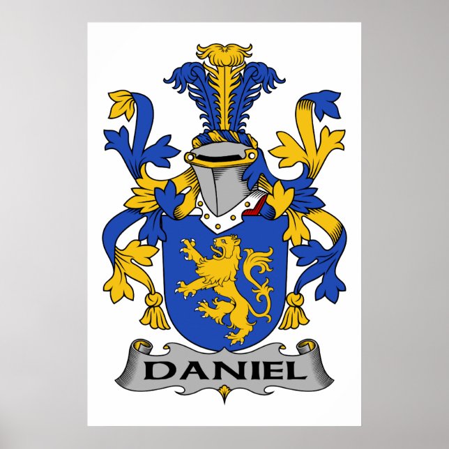 Pôster Daniel Family Crest (Frente)