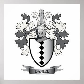 Pôster Daniel Family Crest Casaco de Armas