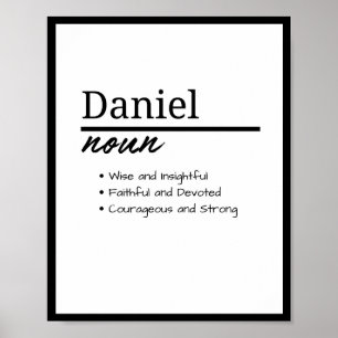 Poster Daniel, Menino Definição de Nome Personalizado