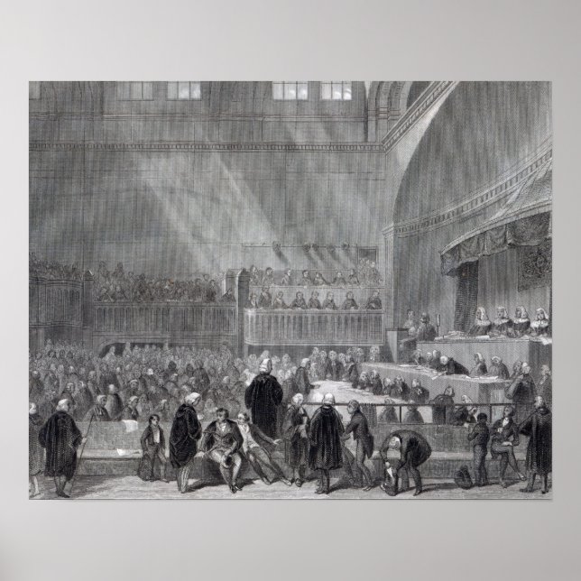 Pôster Daniel O'Connell em julgamento em 1844 (Frente)