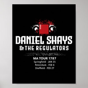 Poster Daniel Shays Machusets Histórico