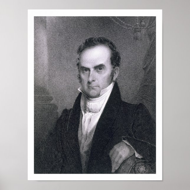 Pôster Daniel Webster (1782-1852) (gravura) (Frente)