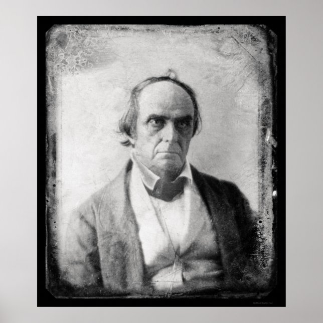 Pôster Daniel Webster Daguerreotype 1852 (Frente)