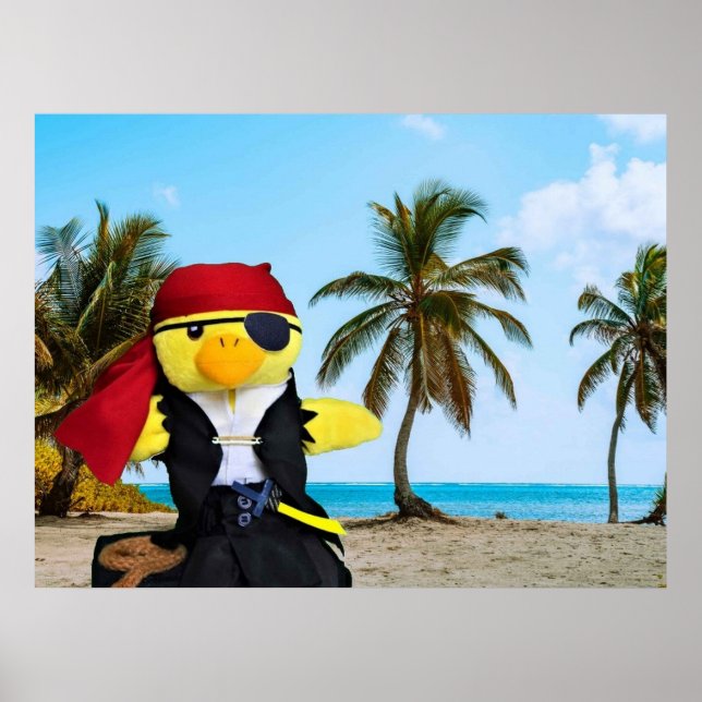 Poster Danny Duck, o pirata. (Frente)