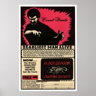 Poster Dante Ad Contagem de Vintagens
