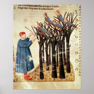 Pôster Dante e Almas Transformadas em Pássaros