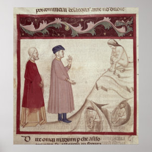 Poster Dante e Virgil encontram as almas encarceradas