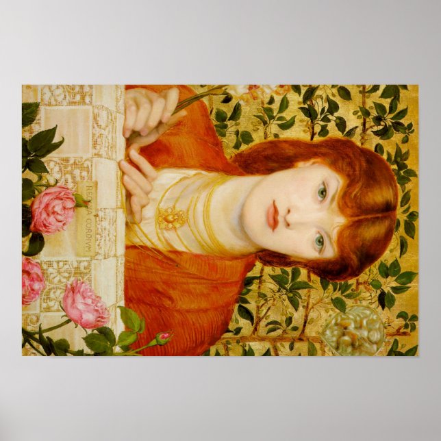 Pôster Dante Gabriel Rossetti Art (Frente)