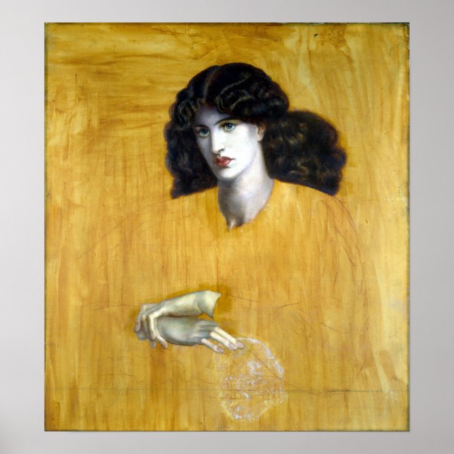 Poster Dante Gabriel Rossetti La Donna Della Finestra (Frente)