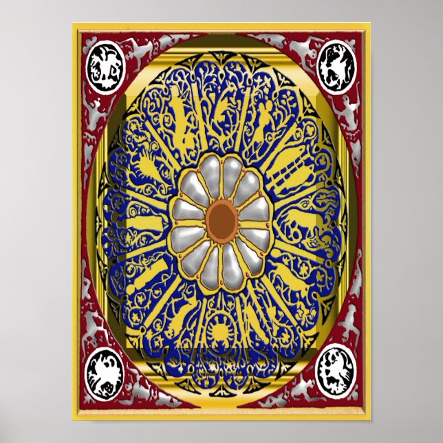 Poster dante zodiac (Frente)