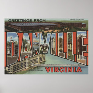 Poster Danville, Virgínia - grandes cenas da letra