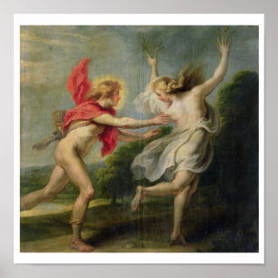 Pôster Daphne e Apollo (óleo)