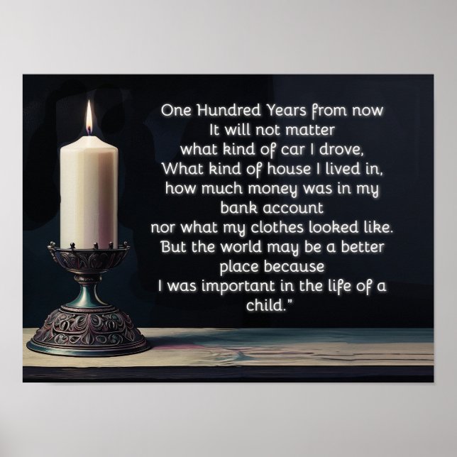 Poster Daqui a 100 anos... (Frente)