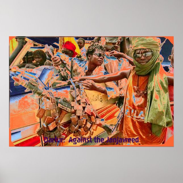 Poster Darfur: Contra o Janjaweed II (Frente)