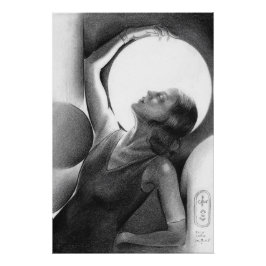 Pôster Darja Collin under the Moon – Art Deco Dancer