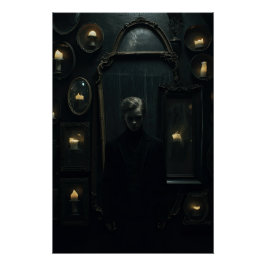 Pôster Dark Academia Aestética Design