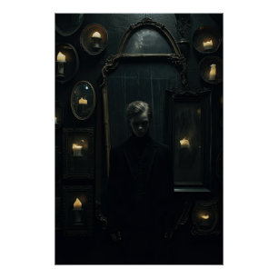 Pôster Dark Academia Aestética Design