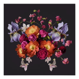 Pôster Dark Botanical Bloom