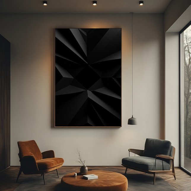 Poster Dark Geometry Minimalist Abstract (Criador carregado)