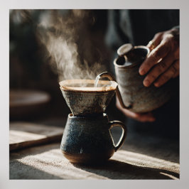 Poster Dark Glaze Pour Over Ritual