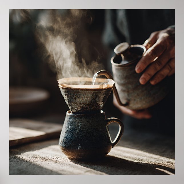 Poster Dark Glaze Pour Over Ritual (Frente)