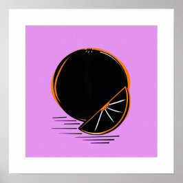 Poster Dark Orange – Minimal Graphic Art
