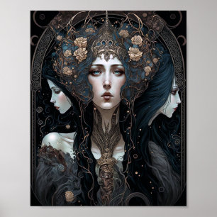 Poster Dark Queen Fantasy Art
