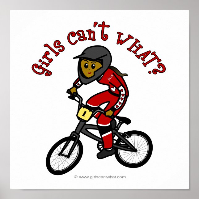 Poster Dark Red Girls BMX (Frente)