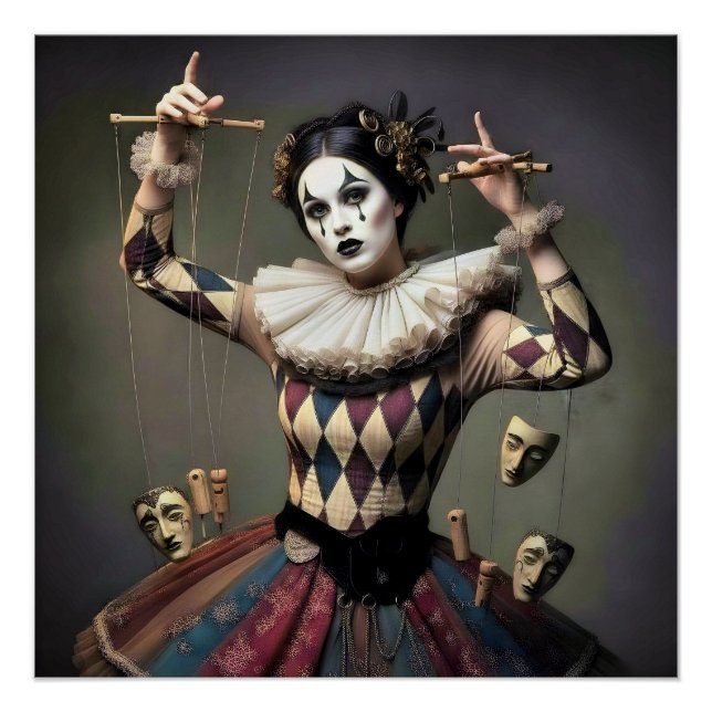 Pôster  Dark Romantic Crow Motif (Frente)