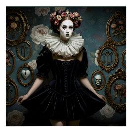 Pôster Dark Romantic Gothic Design