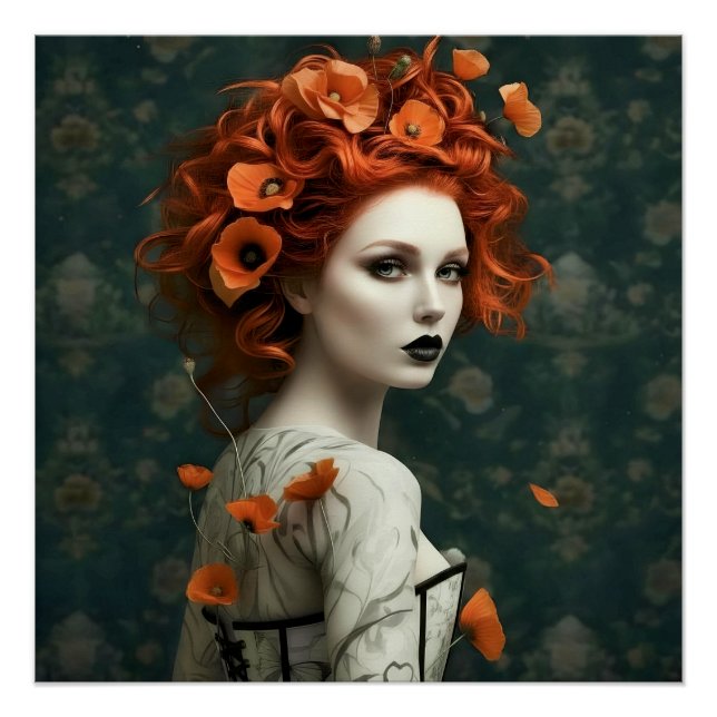 Pôster Dark Romantic Gothic Design (Frente)