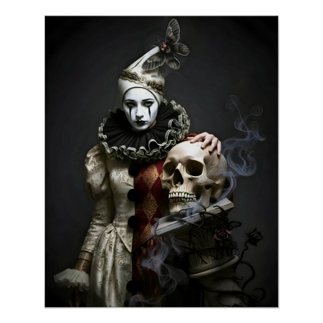 Pôster Dark Romantic Gothic Design (Frente)