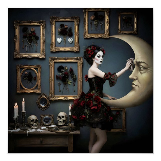 Pôster Dark Romantic Gothic Design (Frente)