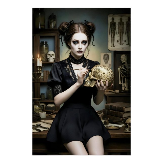 Pôster Dark Romantic Gothic Design (Frente)