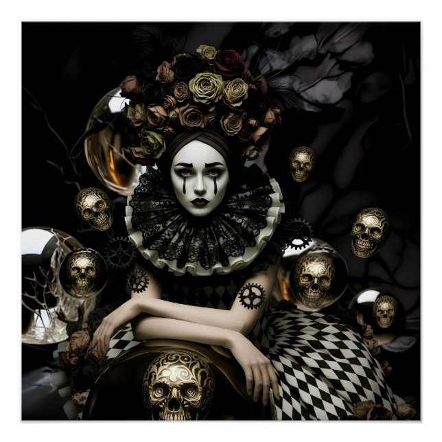 Pôster Dark Romantic Gothic Design (Frente)