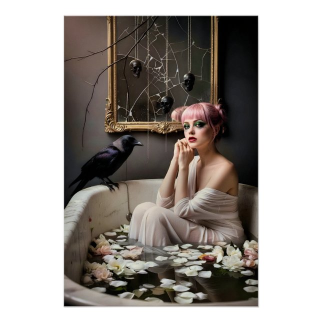 Pôster Dark Romantic Gothic Design (Frente)