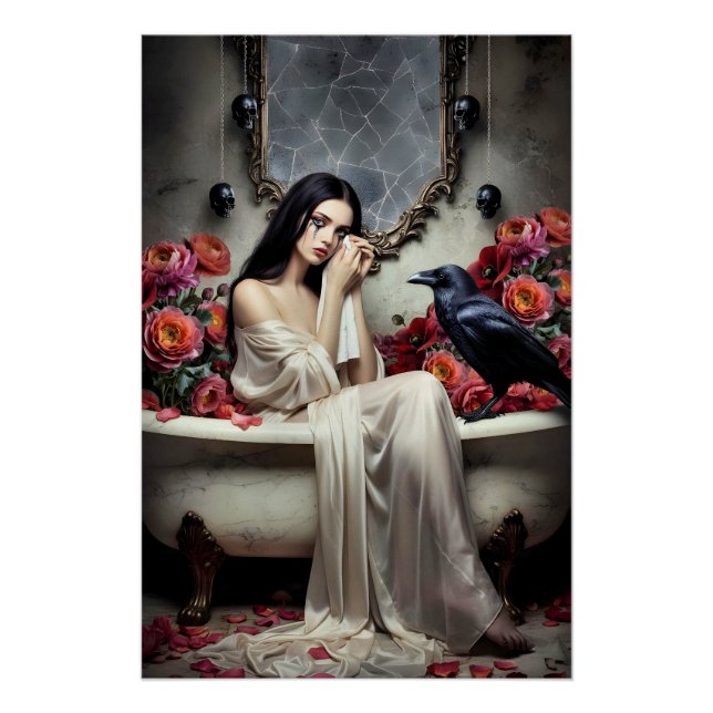 Pôster Dark Romantic Gothic Design (Frente)