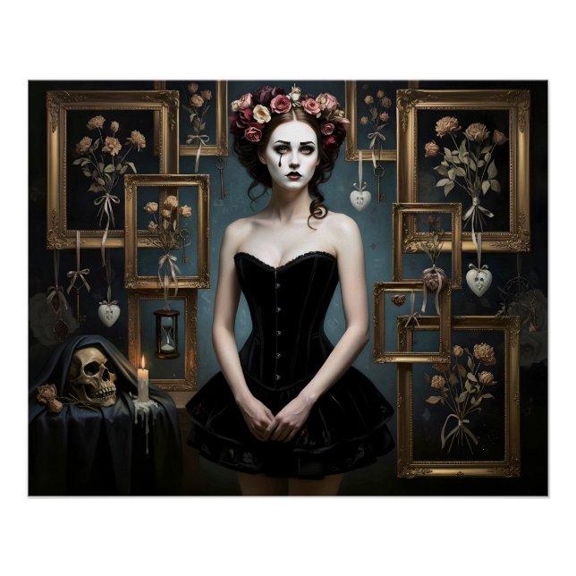 Pôster Dark Romantic Gothic Design (Frente)