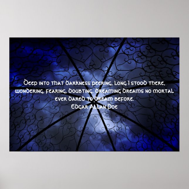 Pôster Darkness Gazebo - Edgar Allen Poe (Frente)